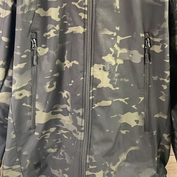 Free Soldier Tactical Waterproof Softshell Hooded Hiking Jacket Large Camo - Picture 7 of 16